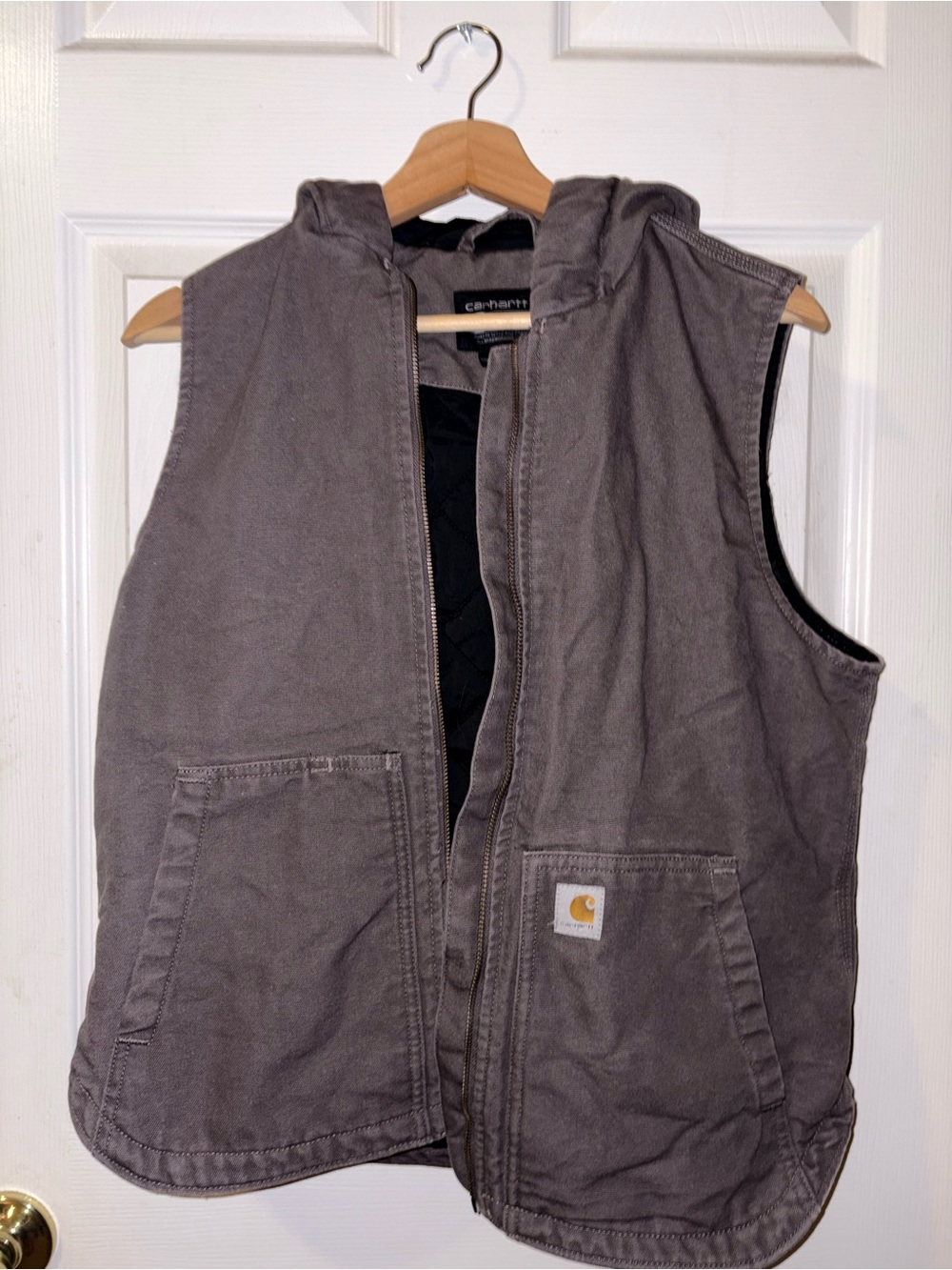 Carhartt Women’s Brown Hooded Work Vest